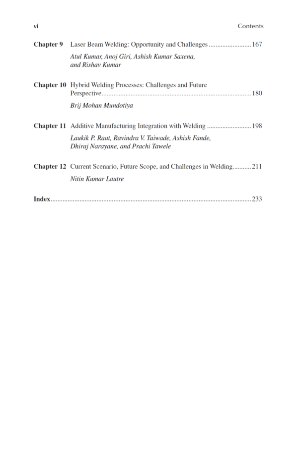 Advanced Welding Techniques- Current Trends and Future