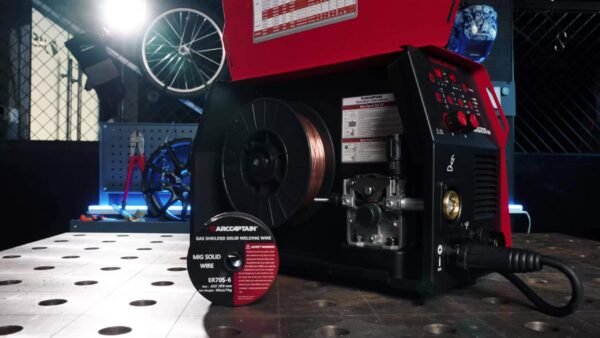 6-in-1 200A MIG Welder Multiprocess Welder - Gas/Flux Core/MIG/Lift TIG/Stick/Spool Gun/Spot Welding, 110V/220V Dual Voltage Industrial Welding Machine with Digital Control Panel & Safety Features for Professional Workshops