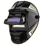 1pc TOOLJOM Solar-Powered Auto Darkening Welding Helmet, Flip Up Design with 2 Arc Sensors, Adjustable Shade 9-13, PP Material, True Color Display, Adjustable Welding Mask | Modern Welding Helmet | Durable Welding Mask, Welding Accessories
