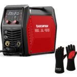 [6-in-1 MIG Welder] 6-in-1 MIG205 Pro MIG Welder | 205A Gas MIG/Gasless Flux MIG/MMA Stick/Lift TIG/Spot Welding/Spool Gun Aluminum Welding Machine, Professional Welder