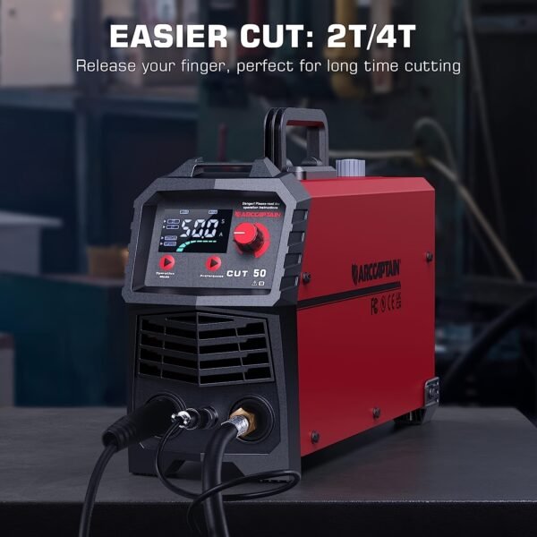 110pcs Consumerble Kits Or Plasma Cutter 45A 50A 55A, 110V/220V Dual Voltage, 2T/4T Function, LED Digital Display