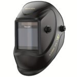 [Auto Darkening Welding Helmet] Solar Powered Auto Darkening Welding Helmet with Large 3.94" X 3.27" Viewing Screen, True Color Welding Hood, 4 Arc Sensor, Wide Shade 4-5/5-9/9-13