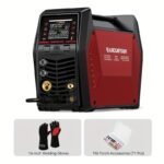 9in 1 MIG205MP MIG Welder 205A Plasma Cutter/Gas/Gasless MIG/Spool Gun/DC HF/Lift TIG/Clean/Stick Aluminum Welding Machine