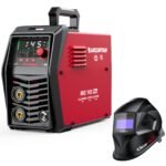 145A Flux Core MlG Welder 120V Welding Machine Gasless MlG Welder Flux MIG/MMA Stick/Lift TlG, 3 In 1 Welder Machine With Synergy, Portable Welder