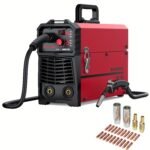 3 In 1 Welder MIG Welder 110V, 130Amp Machine Flux Core MIG/MMA/TIG, IGBTInverter Gasless Welder, Welding Machine With Synergic