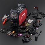 9in 1 MIG205MP MIG Welder 205A Plasma Cutter/Gas/Gasless MIG/Spool Gun/DC HF/Lift TIG/Clean/Stick Aluminum Welding Machine