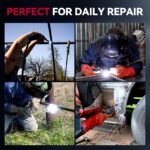 145A Flux Core MlG Welder 120V Welding Machine Gasless MlG Welder Flux MIG/MMA Stick/Lift TlG, 3 In 1 Welder Machine With Synergy, Portable Welder