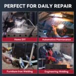 MIG250 Welder, 250Amp 110V/220V Dual Voltage, MlG Welder With GasMIG/Gasless Flux Core MlG/Stick/Lift TlG/Spool Gun/Spot, Welding Machine With LEDDigital Display