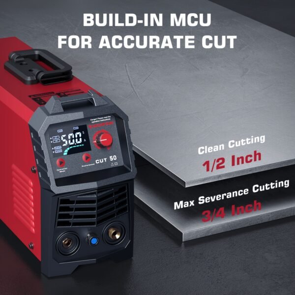 110pcs Consumerble Kits Or Plasma Cutter 45A 50A 55A, 110V/220V Dual Voltage, 2T/4T Function, LED Digital Display