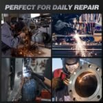 9in 1 MIG205MP MIG Welder 205A Plasma Cutter/Gas/Gasless MIG/Spool Gun/DC HF/Lift TIG/Clean/Stick Aluminum Welding Machine