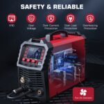 ARCCAPTAIN 6 In 1 200Amp MIG200 Welder Set, Multi Process Welding Machine, 110/220V Dual Voltage MIG Welding Machine, Support Gas MIG/Flux Core MIG/ARC/Lift TIG/Spot Welding/Spool Gun