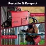 3 In 1 Welder MIG Welder 110V, 130Amp Machine Flux Core MIG/MMA/TIG, IGBTInverter Gasless Welder, Welding Machine With Synergic