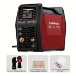 9in 1 MIG205MP MIG Welder 205A Plasma Cutter/Gas/Gasless MIG/Spool Gun/DC HF/Lift TIG/Clean/Stick Aluminum Welding Machine
