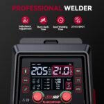 [6-in-1 MIG Welder] 6-in-1 MIG205 Pro MIG Welder | 205A Gas MIG/Gasless Flux MIG/MMA Stick/Lift TIG/Spot Welding/Spool Gun Aluminum Welding Machine, Professional Welder