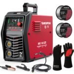 145A Flux Core MlG Welder 120V Welding Machine Gasless MlG Welder Flux MIG/MMA Stick/Lift TlG, 3 In 1 Welder Machine With Synergy, Portable Welder