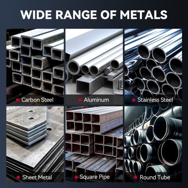 6-in-1 200A MIG Welder Multiprocess Welder - Gas/Flux Core/MIG/Lift TIG/Stick/Spool Gun/Spot Welding, 110V/220V Dual Voltage Industrial Welding Machine with Digital Control Panel & Safety Features for Professional Workshops