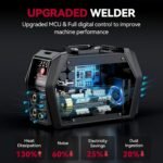 TIG Welder, 5in 1 Cold Spot Stick/TIG Welder, 110V/220V Welding Machine with Large LED Display, 2T/4T, Hot Start, Arc Force And Anti-stick