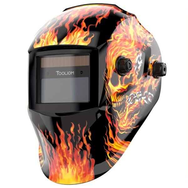 Large Viewing Screen Welding Helmet 1/1/1/1 Top Optical Clarity Auto Darkening Welding Hood 2 Arc Sensor 1/25000s Response Time True Color Weld Hood Helmet