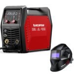 [6-in-1 MIG Welder] 6-in-1 MIG205 Pro MIG Welder | 205A Gas MIG/Gasless Flux MIG/MMA Stick/Lift TIG/Spot Welding/Spool Gun Aluminum Welding Machine, Professional Welder