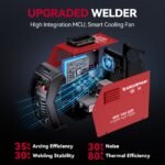 145A Flux Core MlG Welder 120V Welding Machine Gasless MlG Welder Flux MIG/MMA Stick/Lift TlG, 3 In 1 Welder Machine With Synergy, Portable Welder