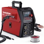 145A Flux Core MlG Welder 120V Welding Machine Gasless MlG Welder Flux MIG/MMA Stick/Lift TlG, 3 In 1 Welder Machine With Synergy, Portable Welder