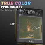 Superior Auto - Darkening Welding Helmets: Ultra - Large Viewing Screens, True - Color Vision, 4 Arc Sensors, Solar - Powered With Adjustable Shades (4 - 5/5 - 9/9 - 13) For All Welding Tasks